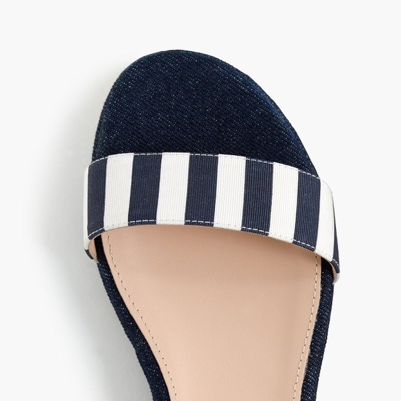 [J CREW] Striped Flatform Sandals - Picture 2 of 6